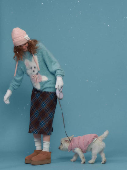 레트로 디자인 개 스웨터 [S0000011058]