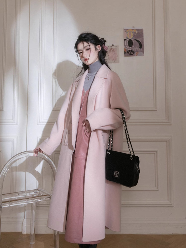 Romantic leather suspender dress【s0000005782】