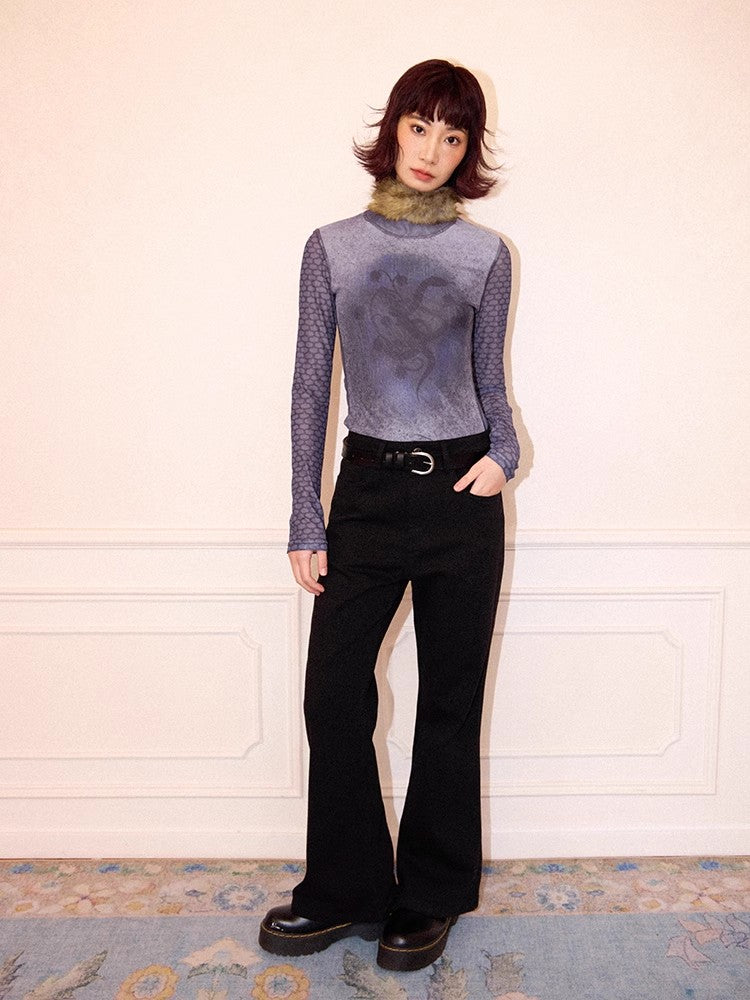 Chemical Girl printed long sleeve T-shirt【s0000011551】