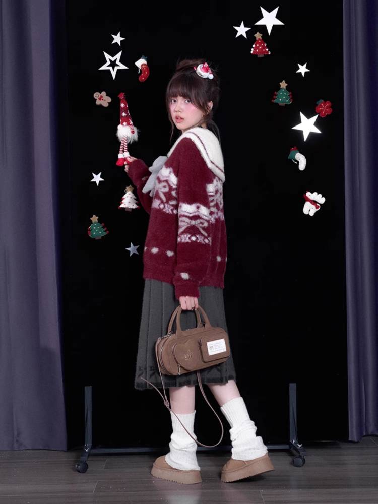 Ribbon pleated knit skirt【s0000011286】