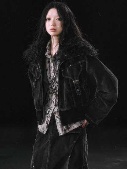 Fur cotton jacket【s0000011451】