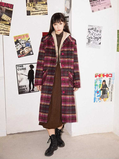 PLAID WOOL COAT [S0000010705]