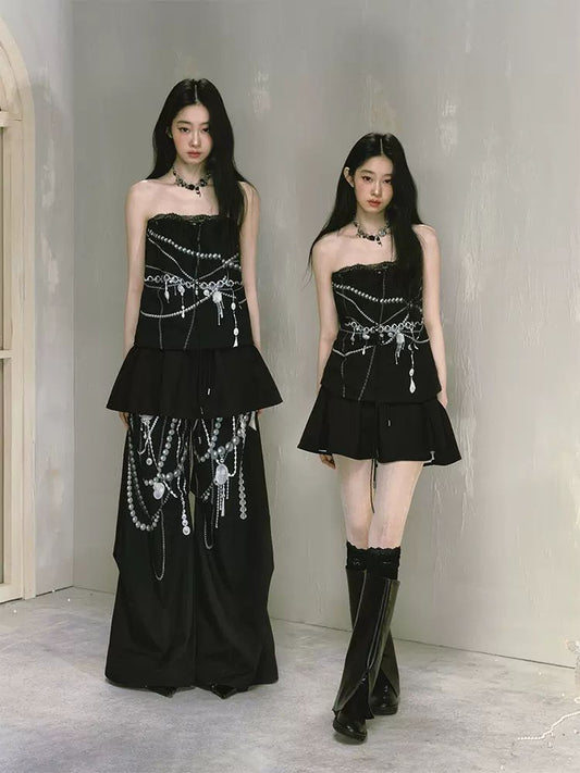 2WAY fashion print lace skirt【s0000009231】