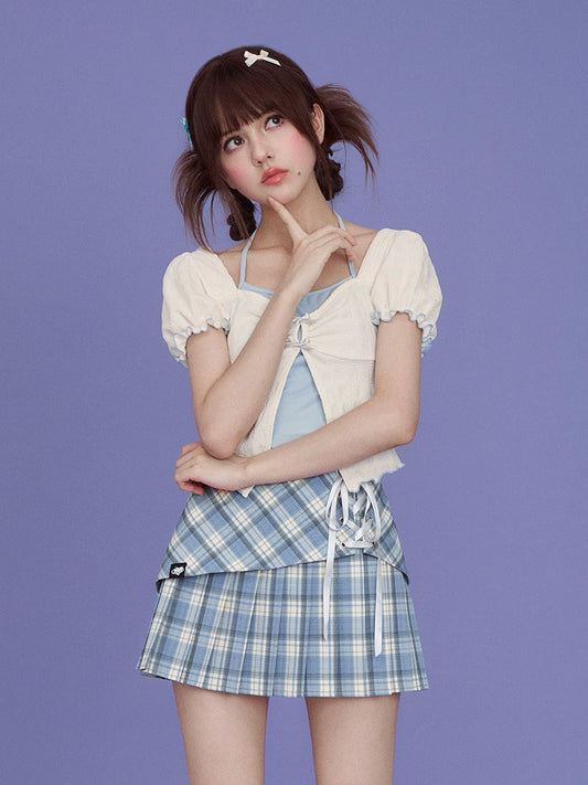 PLAID PLEATED SKIRT [S0000008923]