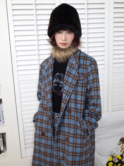 느슨한 격자 무늬 코트 [S0000011306]