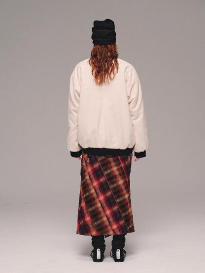 Plaid fishtail skirt【s0000011458】