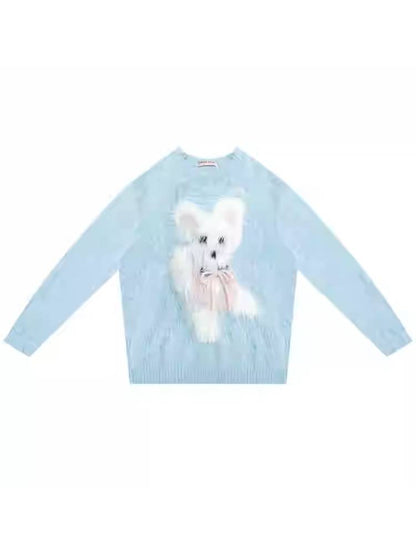 레트로 디자인 개 스웨터 [S0000011058]