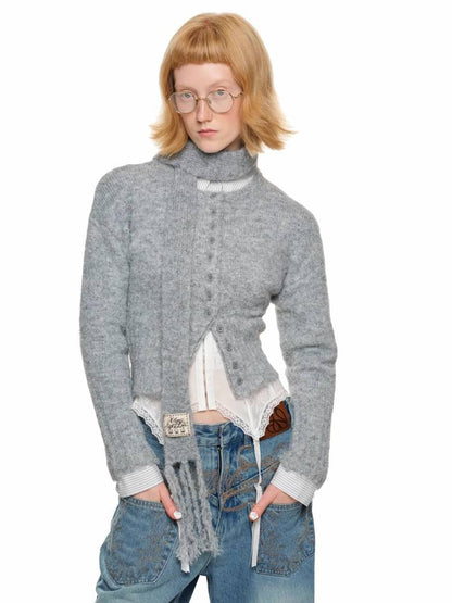 Alpaca wool scarf【s0000011396】