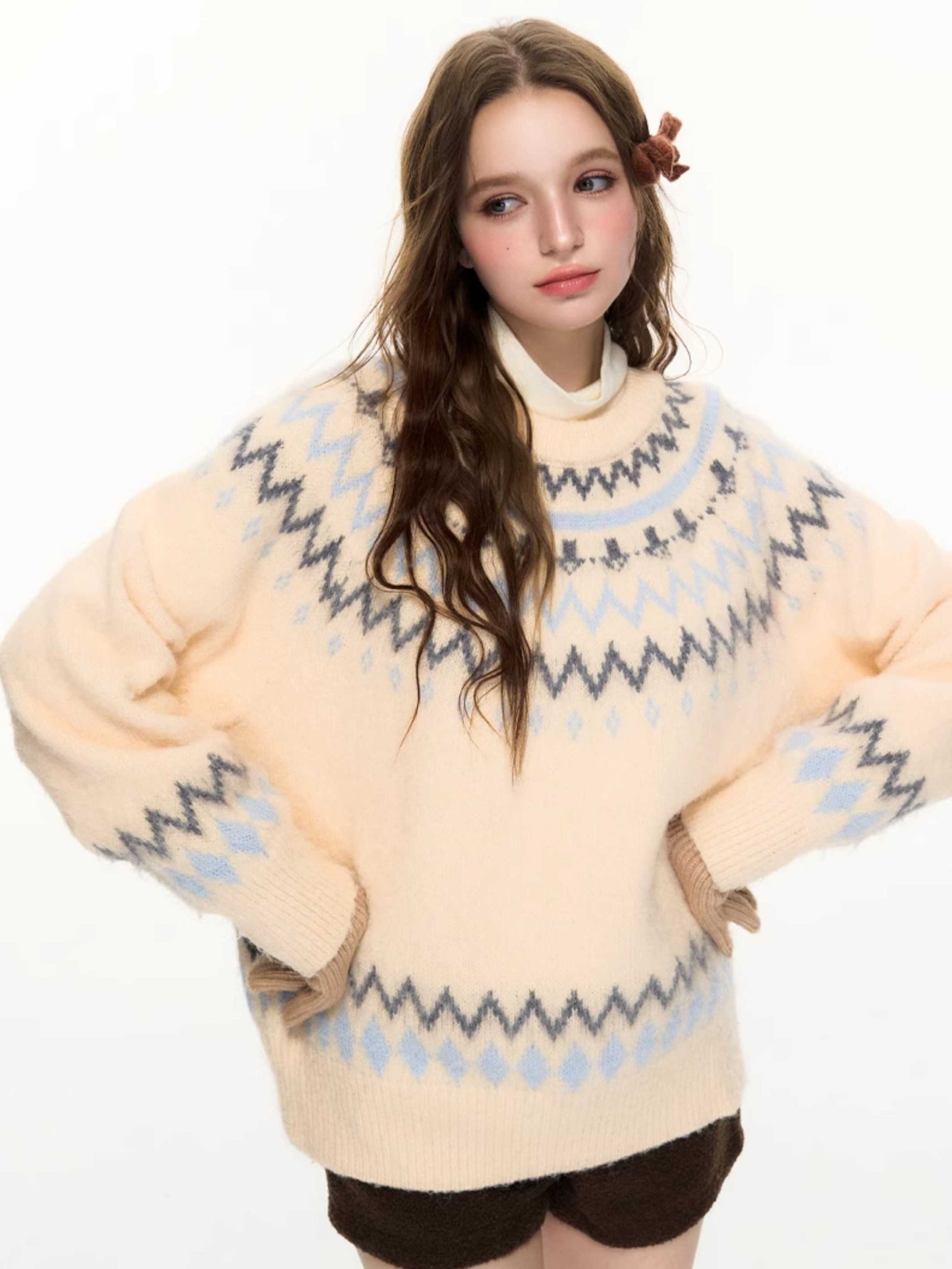 JACQUARD PULLOVER SWEATER [S0000010616]