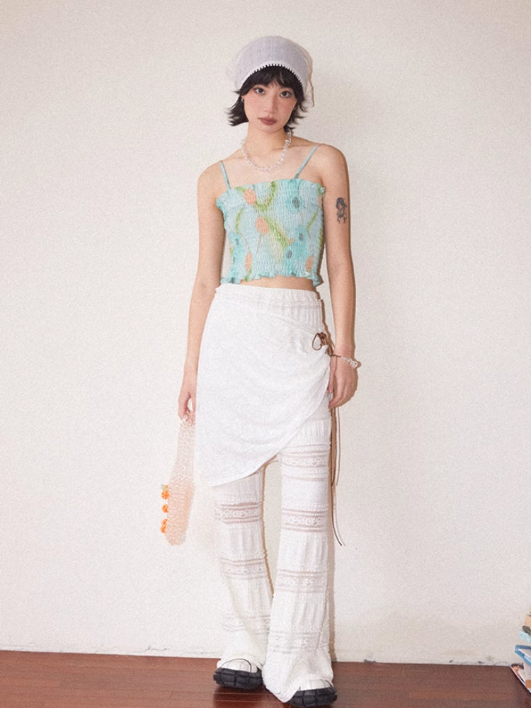 Summer 4-color short camisole【s0000007806】