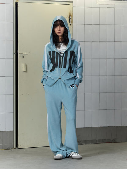 Color-Blocked Relaxed-Fit Hooded Sweatshirt【s0000014209】