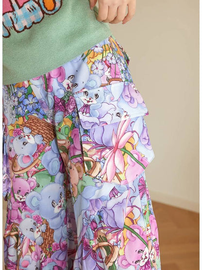 Wide leg 3D pocket pants【s0000008328】