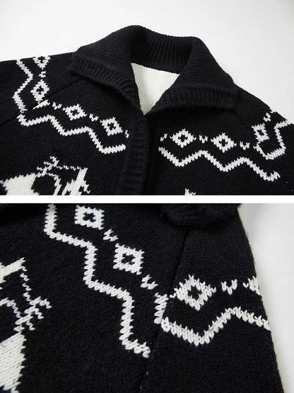 Retro knit jacket【s0000010783】