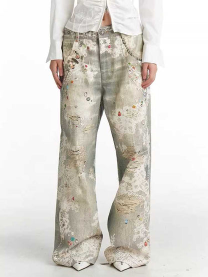 Original print pants【s0000010430】