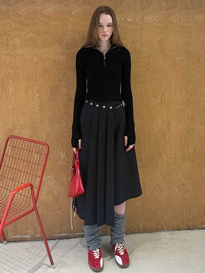 PLEATED LONG SKIRT [S0000010819]