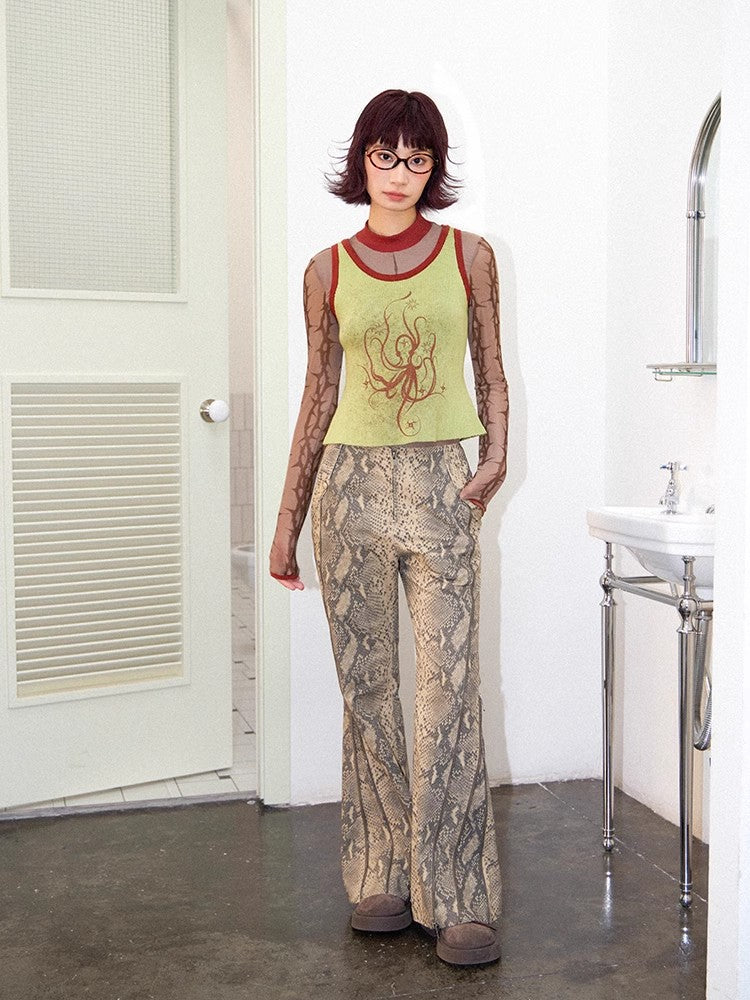 Colorful retro pants【s0000011555】