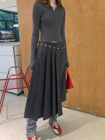 PLEATED LONG SKIRT [S0000010819]