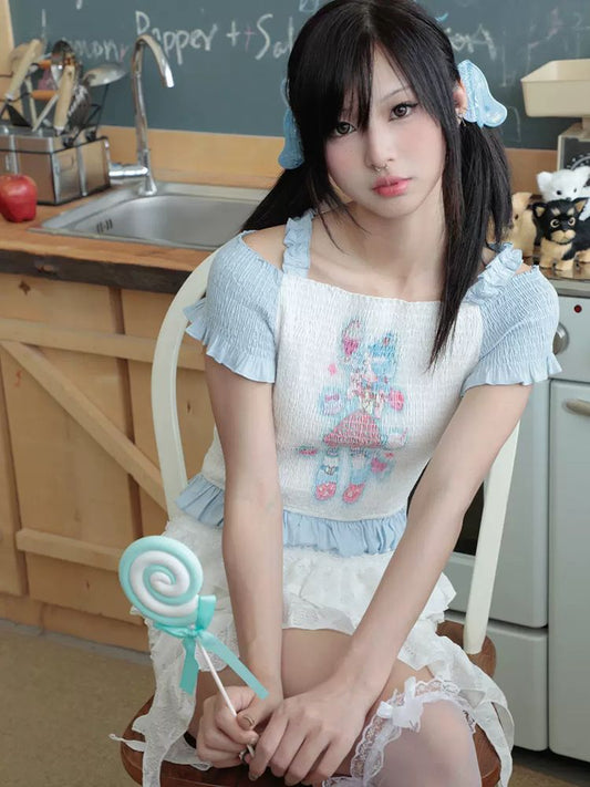 달콤한 T 짧은 달콤한 티셔츠 [S000009123]