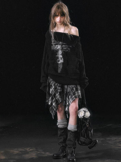 Loose printed sweater【s0000011453】