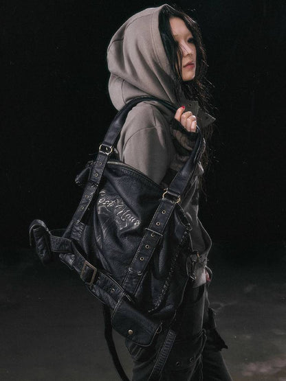 Retro textured leather bag【s0000011450】