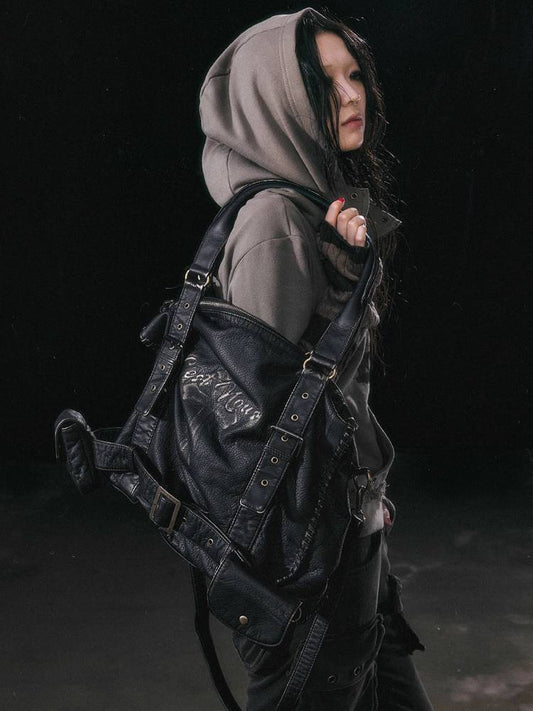 Retro textured leather bag【s0000011450】