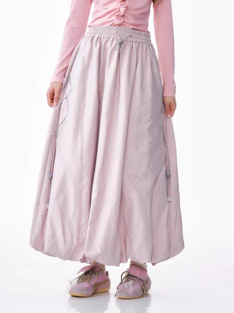 Retro high waist long skirt【s0000010163】