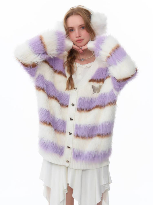 Loose knit cardigan【s0000011085】