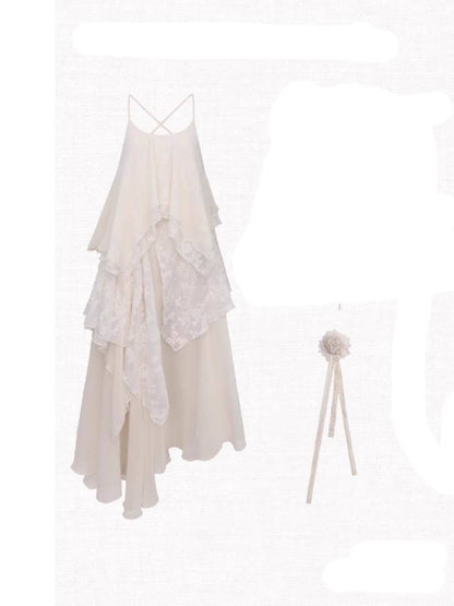 Lace Suspender Skirt [S0000009239]