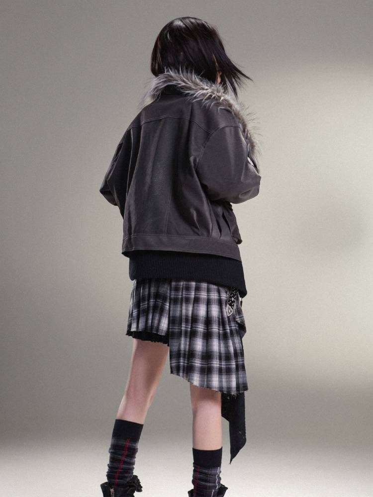 따뜻한 PU 가죽 자켓 [S0000011454]