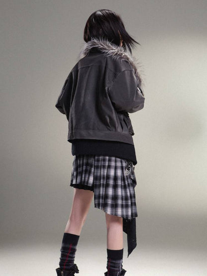 따뜻한 PU 가죽 자켓 [S0000011454]