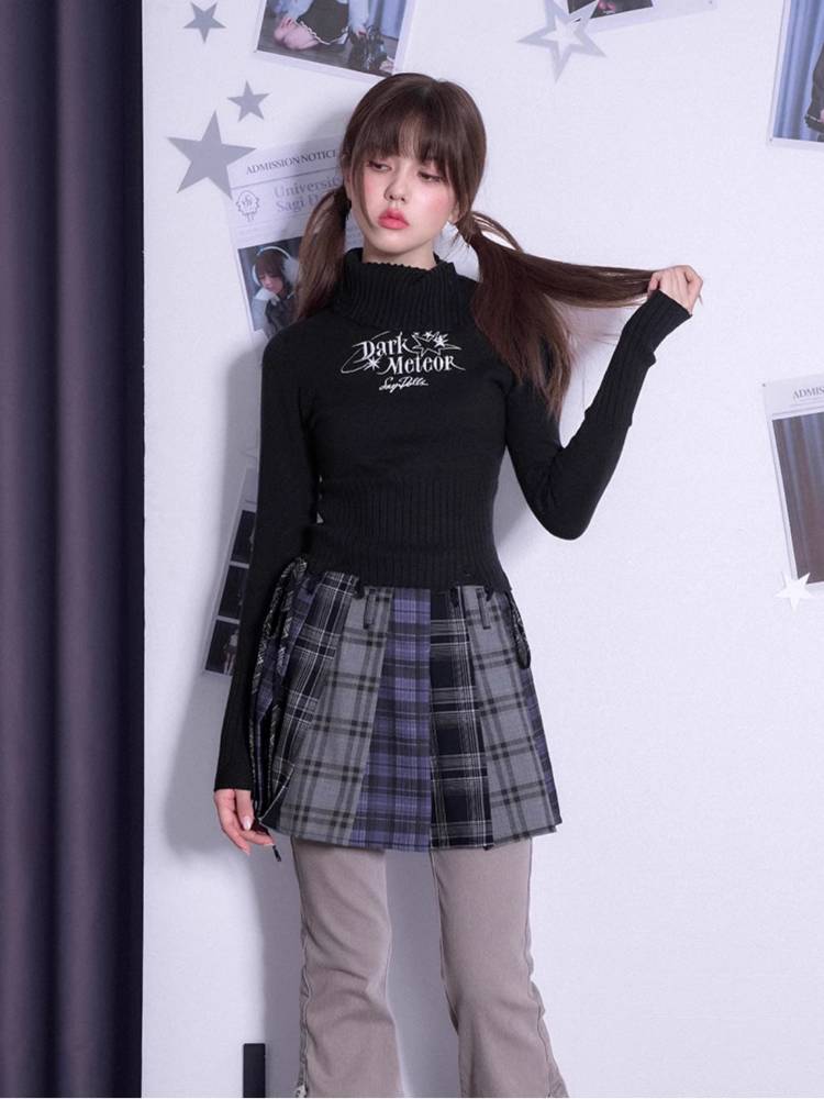 Dark sweet cool slim fit sweater【s0000011300】