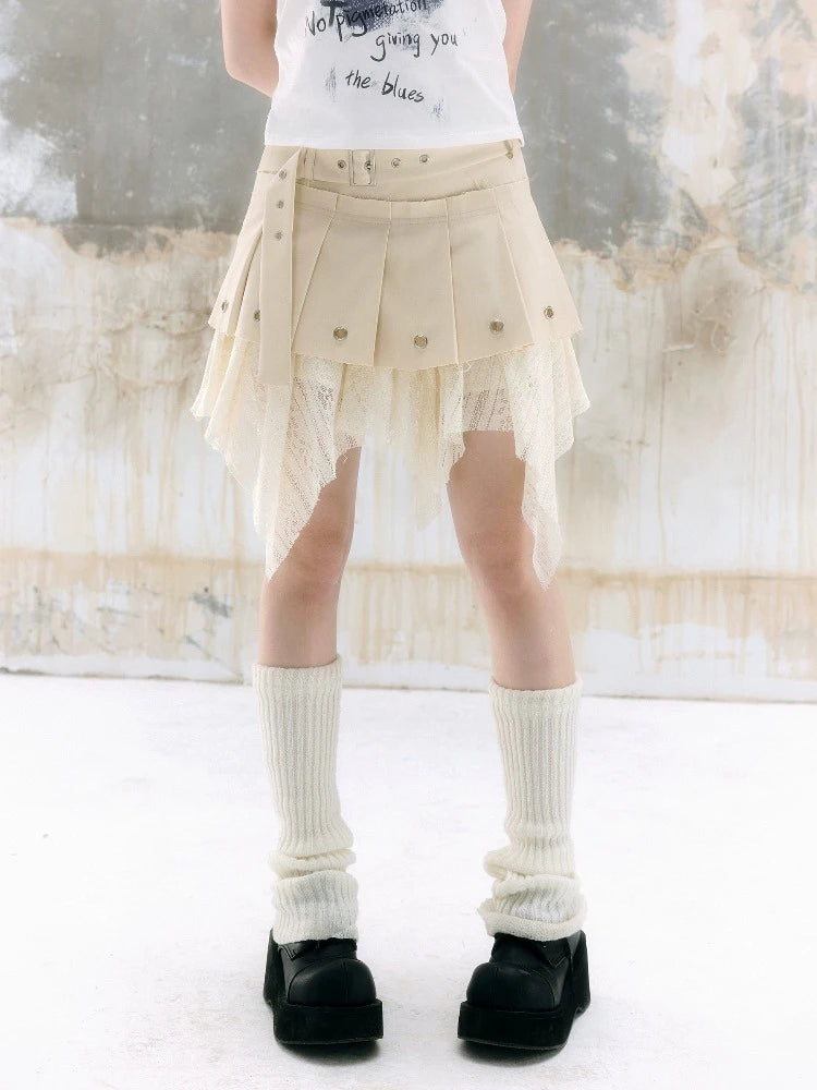 Low waist pleated skirt【s0000009339】