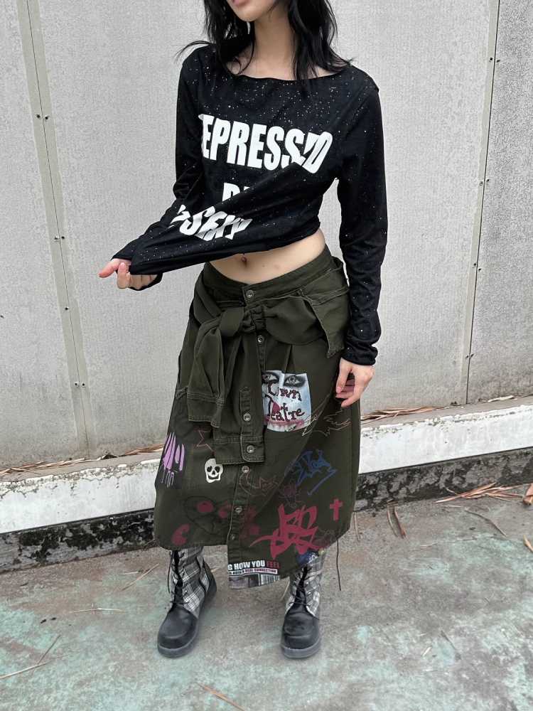 Graffiti Art Shirt Skirt [S0000010553]