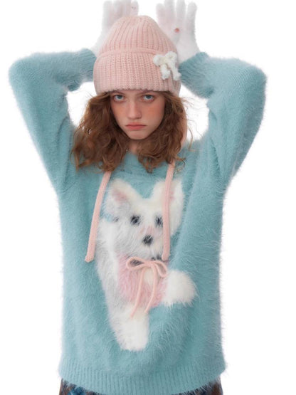 레트로 디자인 개 스웨터 [S0000011058]