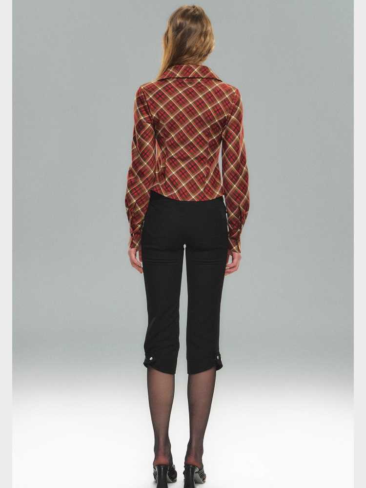 Red Plaid Waist Shirt [S0000010589]