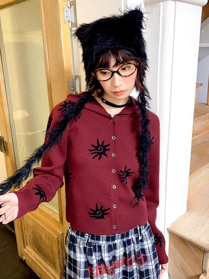 후드 니트 가디건 [S0000011305]