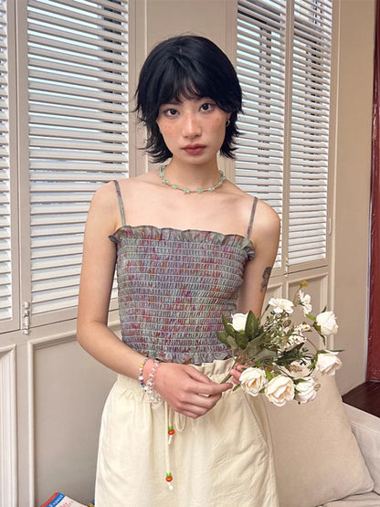 Summer 4-color short camisole【s0000007806】