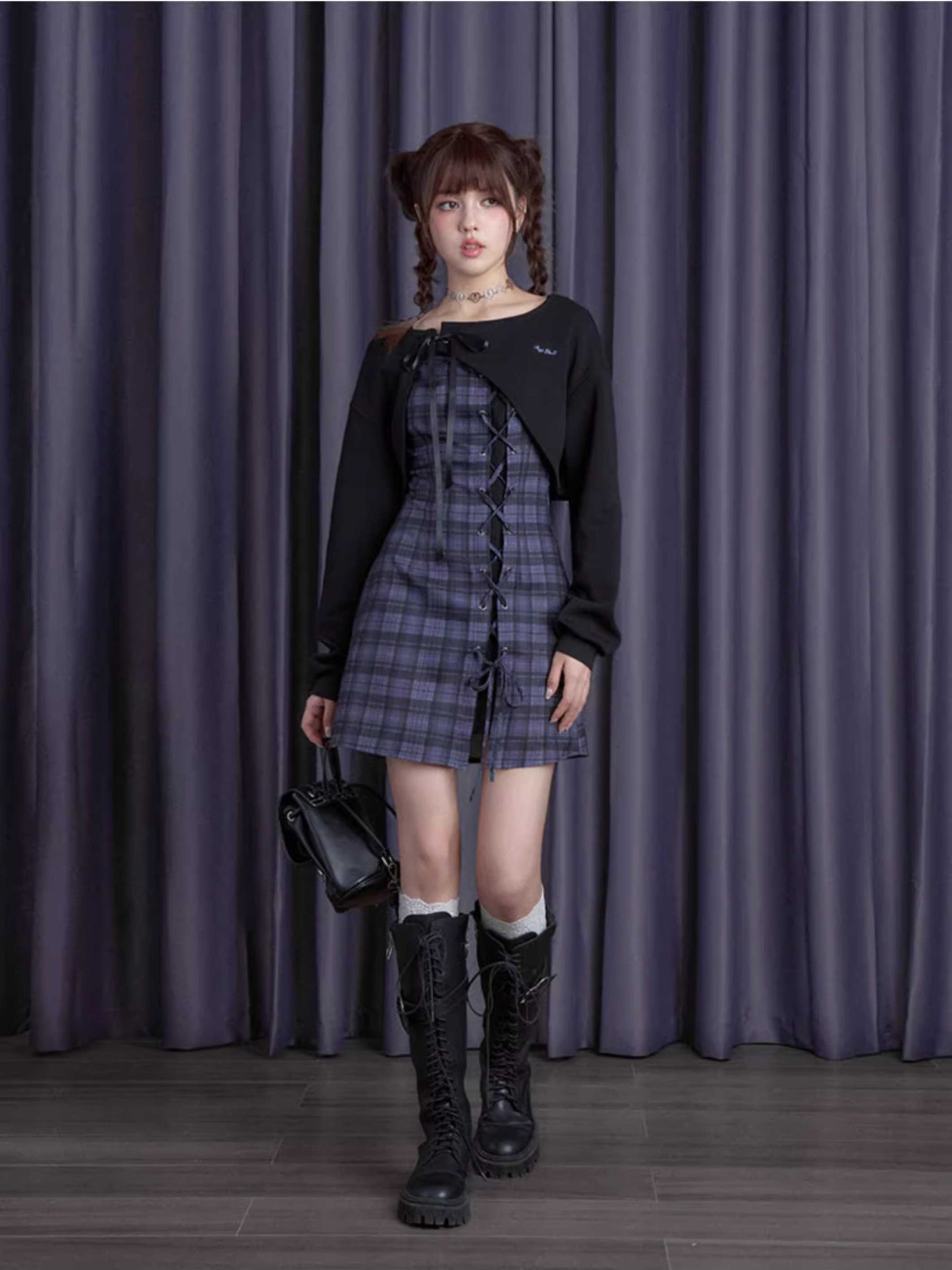 Plaid Dress Set [S0000010668]