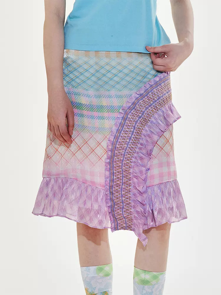 Plaid A-line skirt【s0000009515】