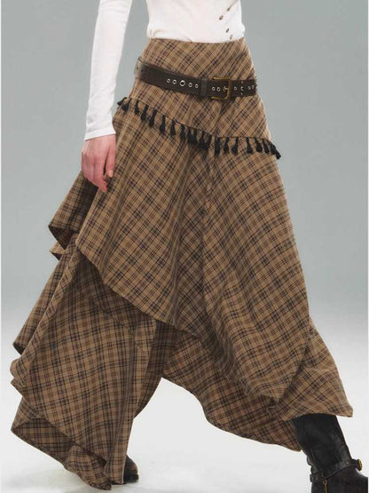 Retro Hot Girl Long Skirt [S0000010593]