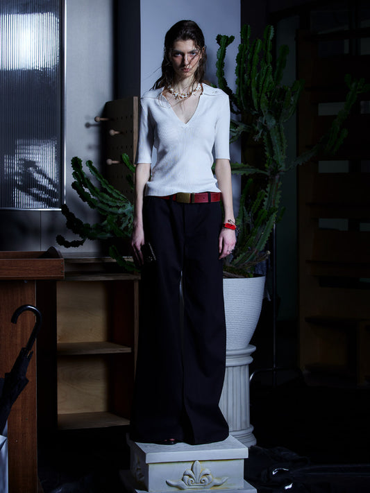 Loose wide leg casual pants【s0000007430】