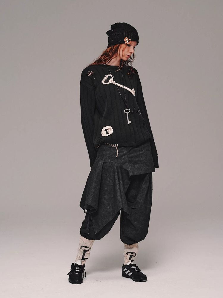 Wide leg casual pants【s0000011463】