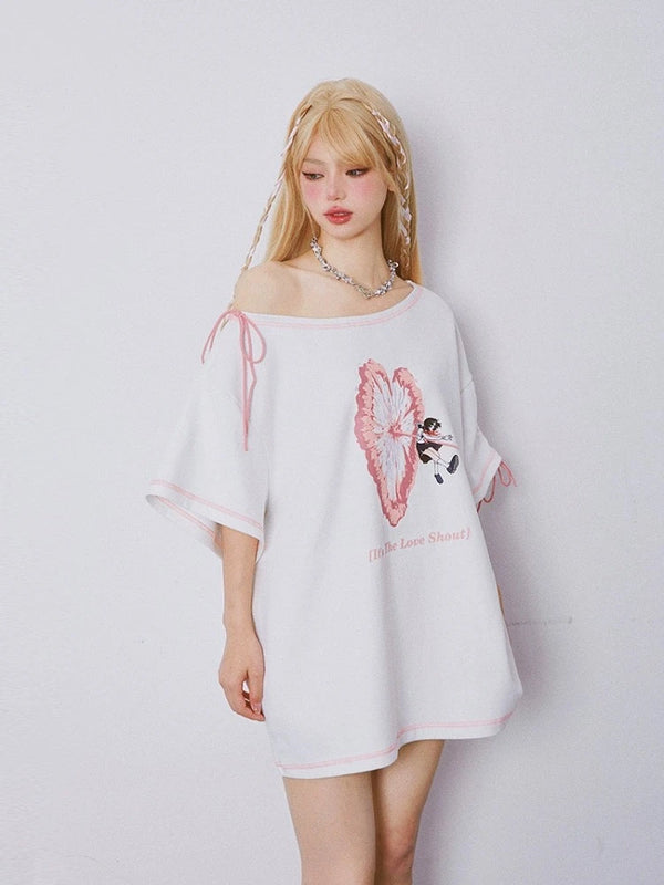 Loose-fitting short-sleeved T-shirt【s0000008929】