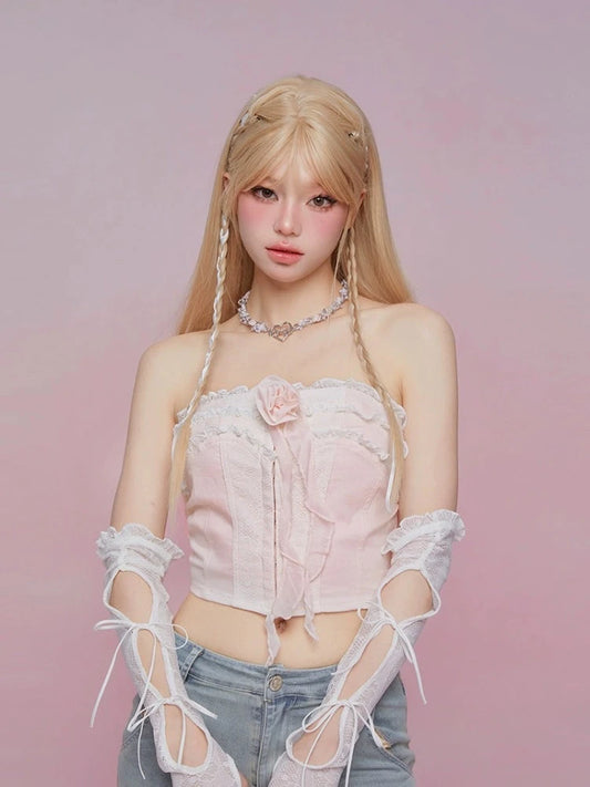 Retro tube top【s0000008926】