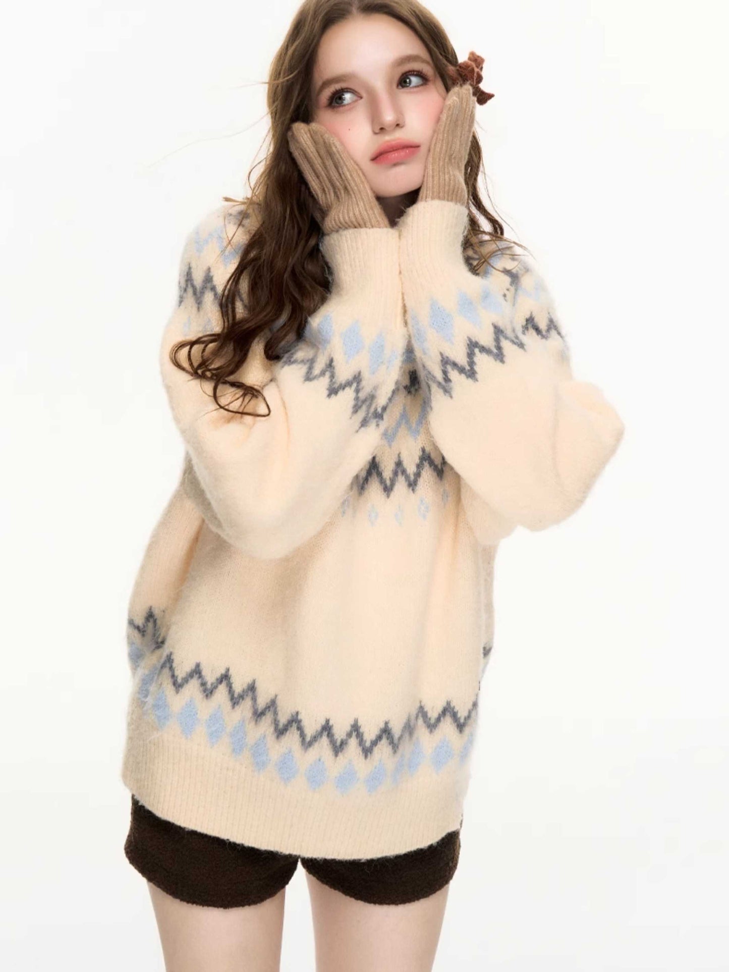 JACQUARD PULLOVER SWEATER [S0000010616]