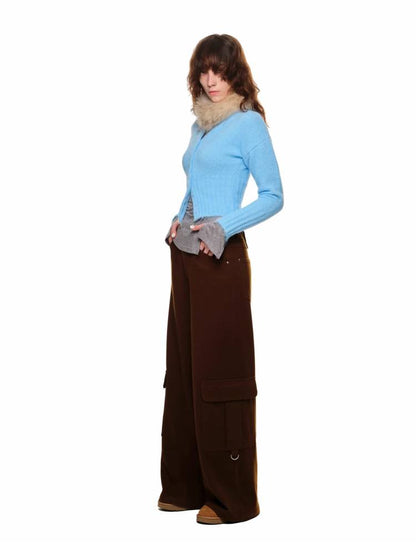 Round neck slim cardigan【s0000011382】