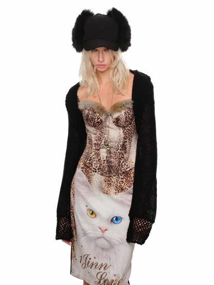 표범 프린트 브래지어 카미솔 【S0000011391】