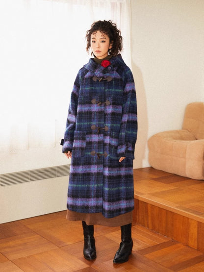 Plaid long coat【s0000010362】