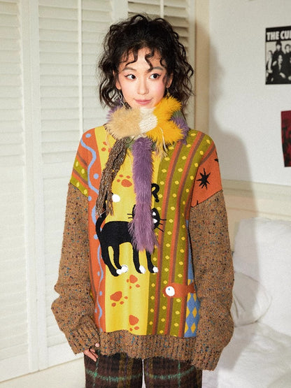 Soft striped scarf【s0000011115】