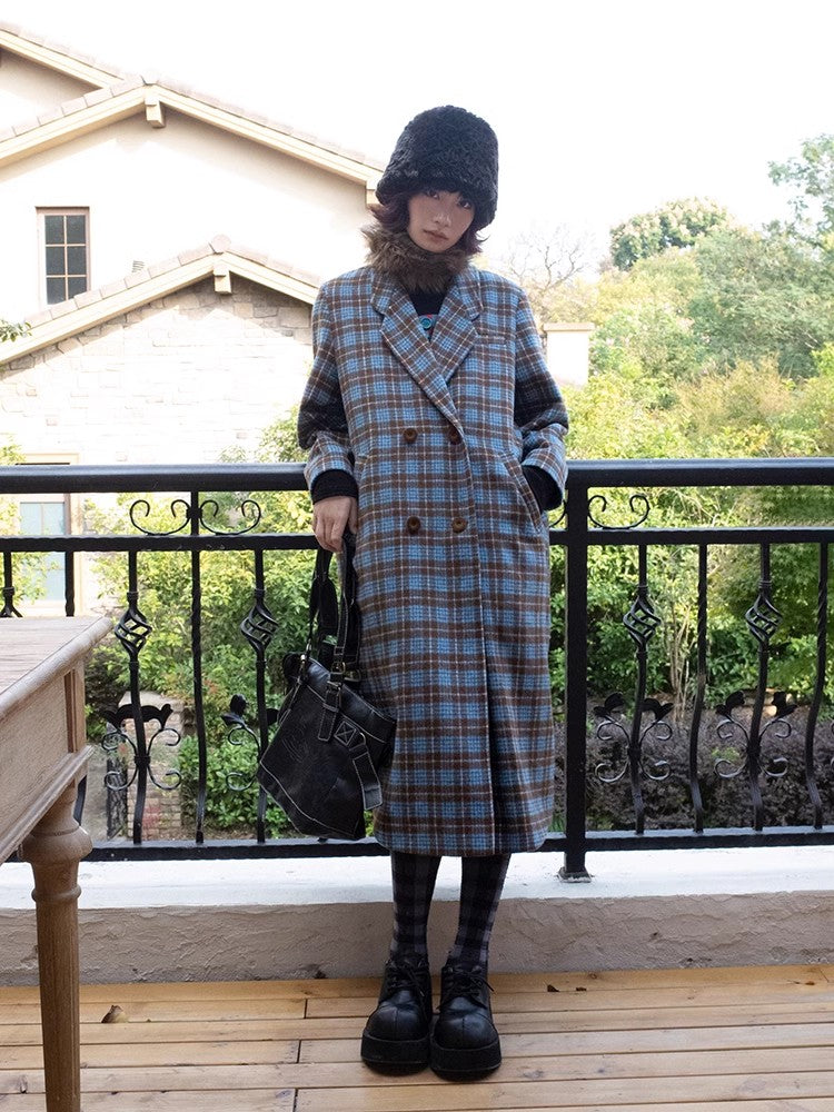 느슨한 격자 무늬 코트 [S0000011306]